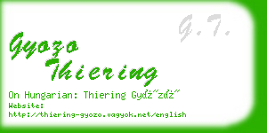 gyozo thiering business card